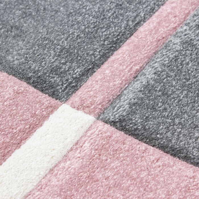 Hawaii Linha tapete pelo curto retangular 160x230cm rosa