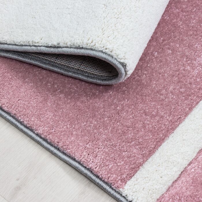 Hawaii Linha tapete pelo curto retangular 160x230cm rosa