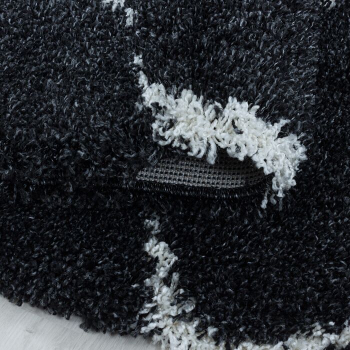 Salsa Shaggy tapete pelo comprido retangular 200x290cm antracite