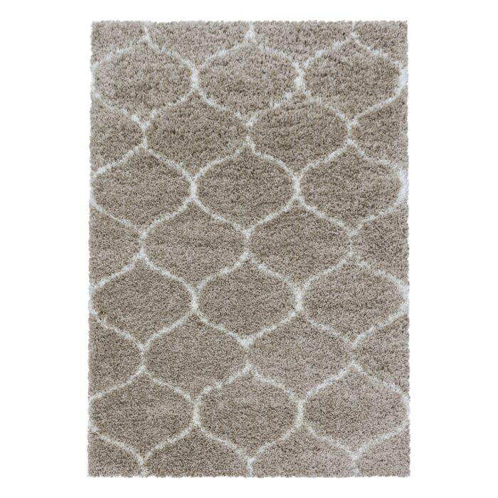 Salsa Shaggy tapete pelo comprido retangular 80x150cm bege