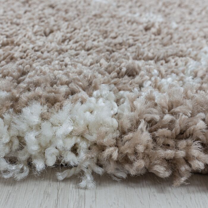 Salsa Shaggy tapete pelo comprido retangular 80x150cm bege