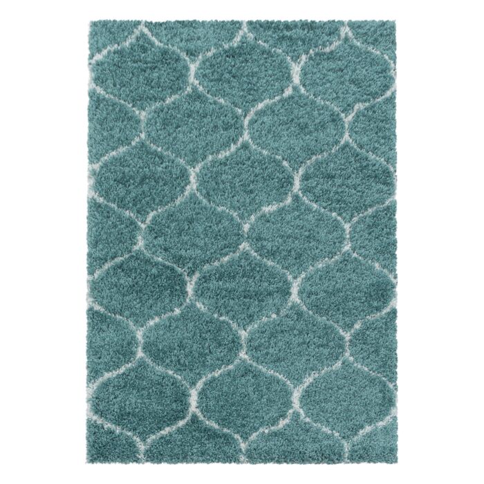 Salsa Shaggy tapete pelo comprido retangular 280x370cm azul
