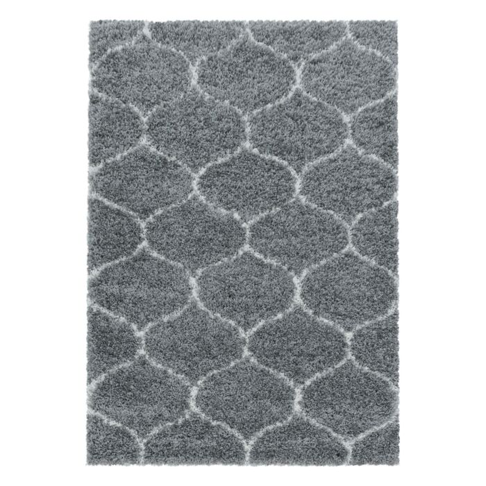 Salsa Shaggy tapete pelo comprido retangular 120x170cm cinzento