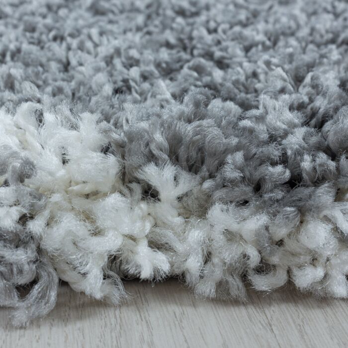 Salsa Shaggy tapete pelo comprido retangular 120x170cm cinzento