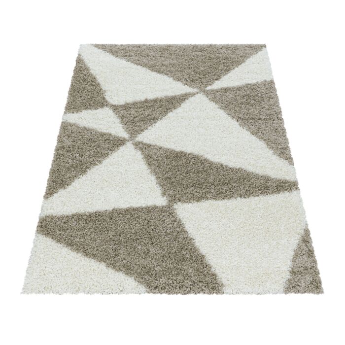 Tango Shaggy tapete pelo comprido retangular 160x230cm bege