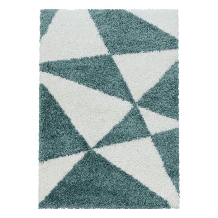 Tango Shaggy tapete pelo comprido retangular 200x290cm azul