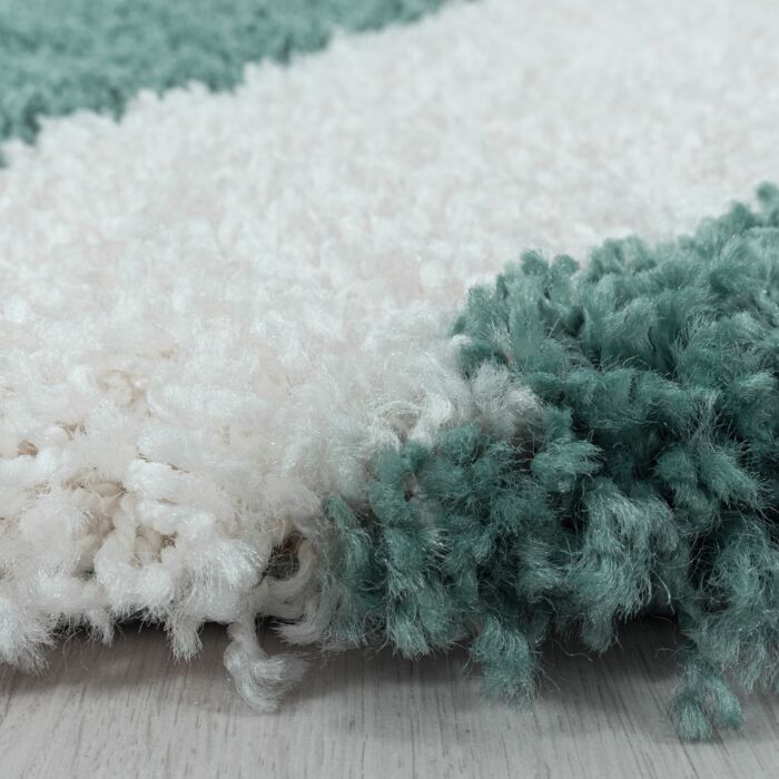 Tango Shaggy tapete pelo comprido retangular 200x290cm azul