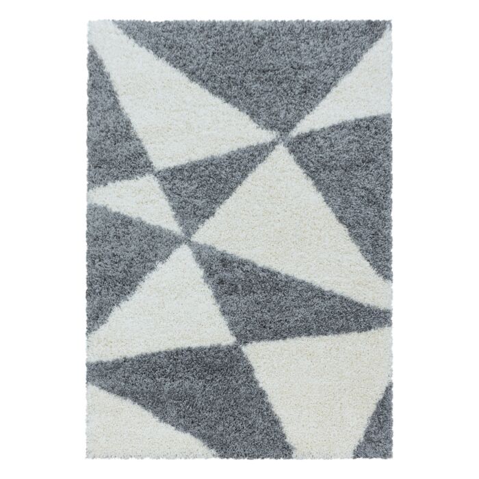 Tango Shaggy tapete pelo comprido retangular 160x230cm cinzento