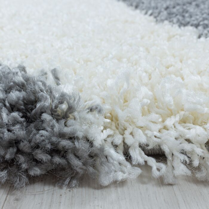 Tango Shaggy tapete pelo comprido retangular 160x230cm cinzento