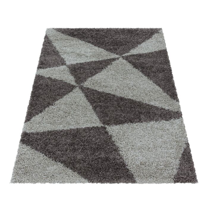 Tango Shaggy tapete pelo comprido retangular 160x230cm taupe