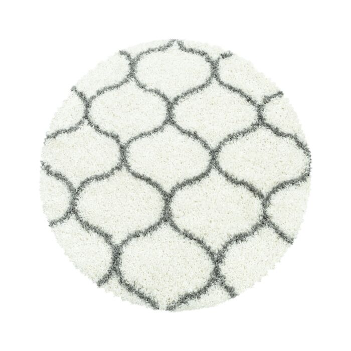 Salsa Shaggy tapete pelo comprido redondo Ø 80cm creme
