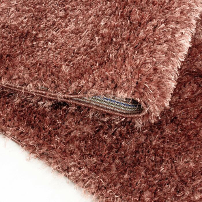 Brilliant Shaggy tapete pelo comprido retangular 200x290cm cobre
