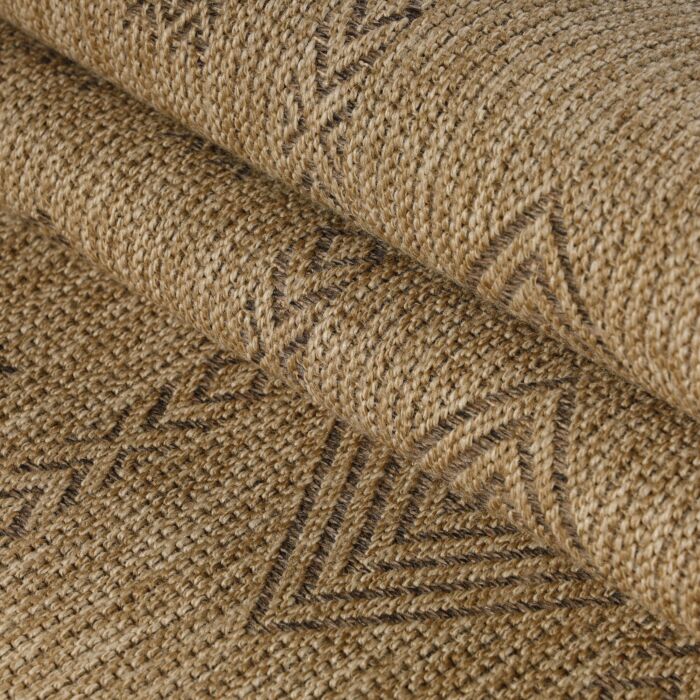 Dhaka Baita tapete exterior retangular 140x200cm juta preto