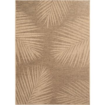 Timber Lea tapete exterior tecelagem plana retangular 280x370cm castanho