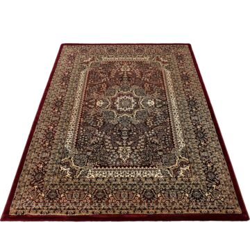 Marrakesh Berber tapete pelo curto retangular 240x340cm vermelho