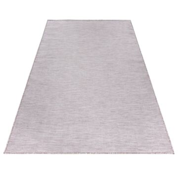 Mambo tapete exterior tecelagem plana retangular 80x150cm rosa