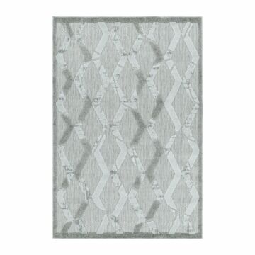 Bahama Xury tapete exterior tecelagem plana retangular 240x340cm cinzento