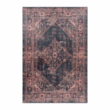 Fiesta Vintage tapete antiderrapante tecelagem plana retangular 160x230cm vermelho