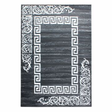 Miami Henna tapete pelo curto retangular 240x340cm cinzento